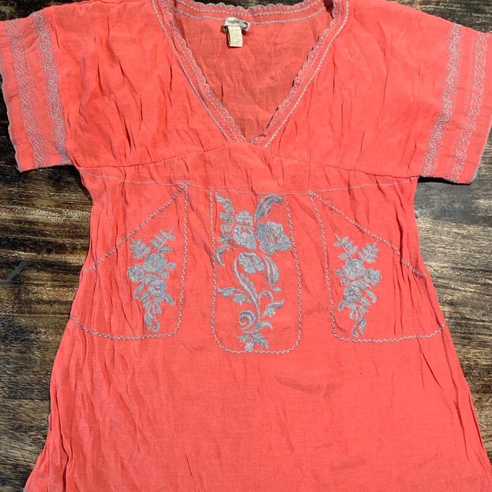 Coral/Pink Beach coverup